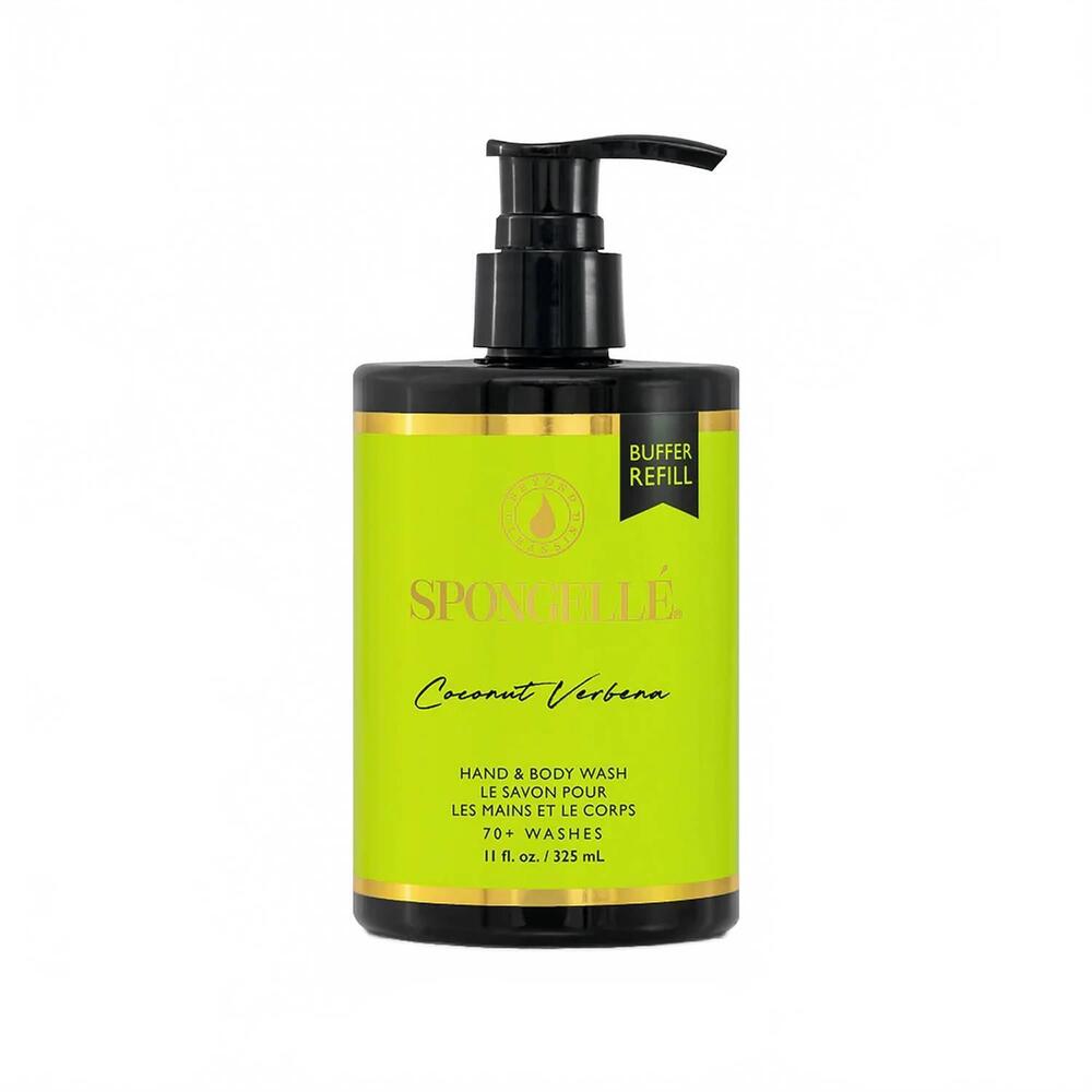 NEW SPONGELLÉ coconut verbena hand and body wash refill in green